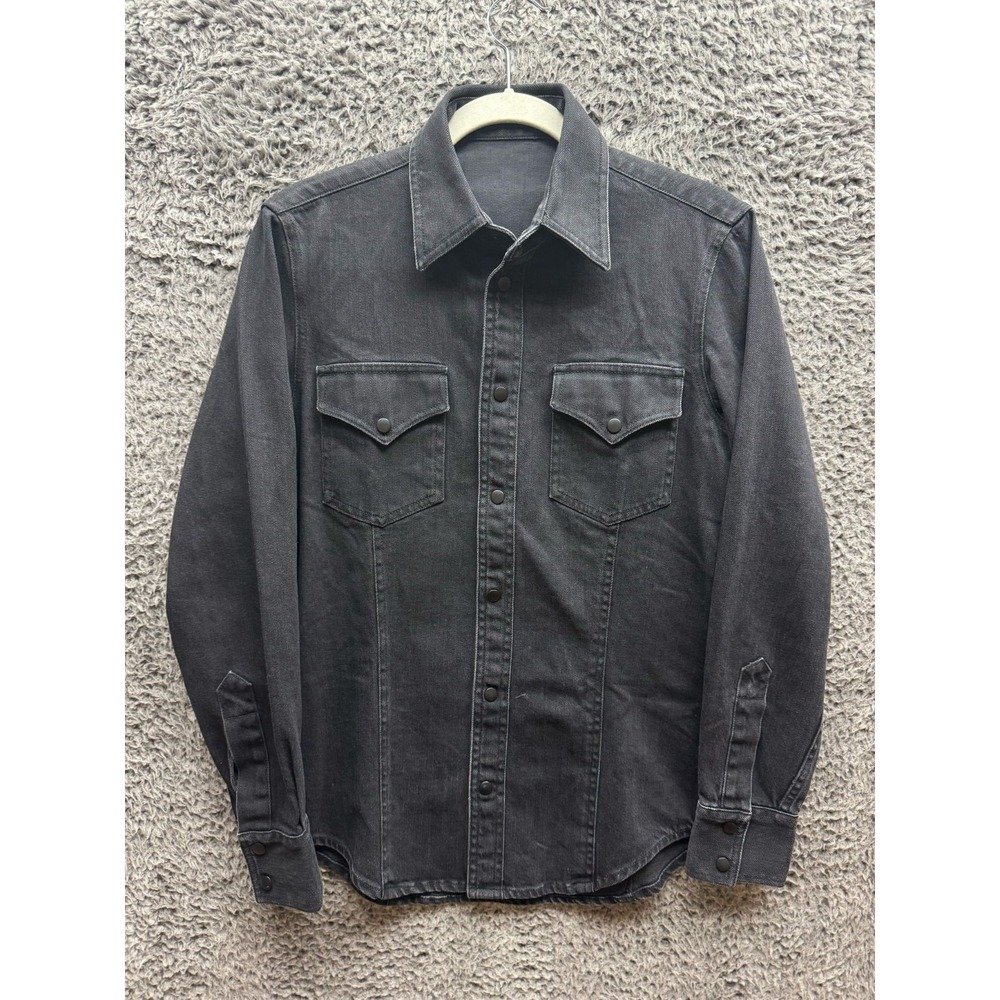 Ari Soho NYC‎ Double Chest Pocket Heavy Denim Shirt Jacket Mens Size S